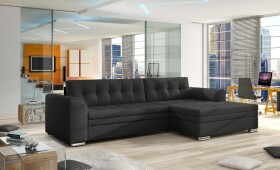 Sedací souprava Conforti Provedení: Pravá varianta, látka: Soft 011 black