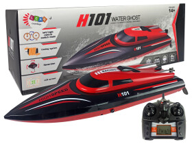 Mamido Motorový člun H101 na dálkové ovládání R/C 1:48 2,4 GHz červený