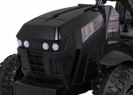 Mamido Dětský elektrický traktor Farmer s vlečkou a lopatou černý