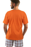 Pánské pyžamo krátké rukávy 2379/29 oranžová