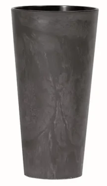 Prosperplast Květináč TUBUS SLIM BETON EFFECT antracit 30 cm