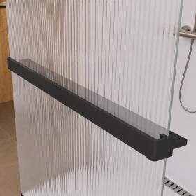 Mereo Polička k WALK IN do prostoru, 120 cm, černý ALU CK10621PBD