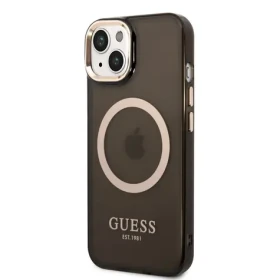 Pouzdro Guess Translucent MagSafe Kompatibilní iPhone 14 Plus černé