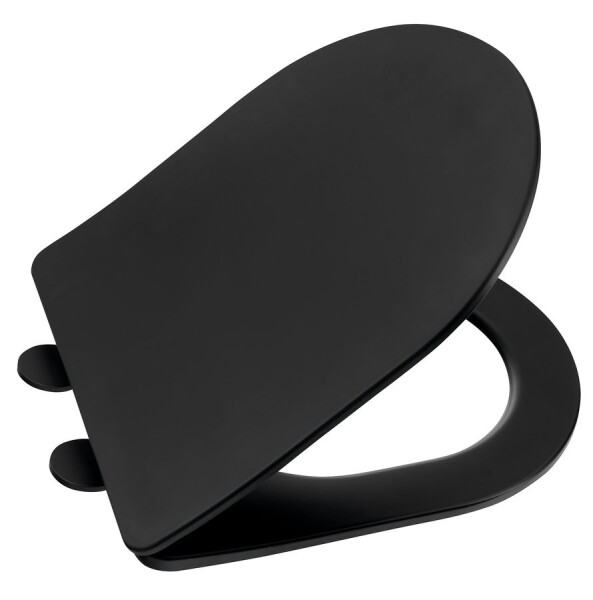 SAPHO - PACO WC sedátko, SLIM, Soft Close, Easy Take, černá mat PCS1012B