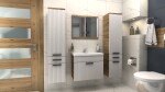 FRONTI Koupelnová sestava TERNI B bílý mat + dub artisan