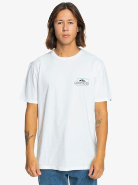 Quiksilver LINE BY LINE white pánské tričko krátkým rukávem
