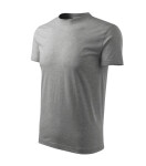 Classic tričko unisex tmavě šedý melír M