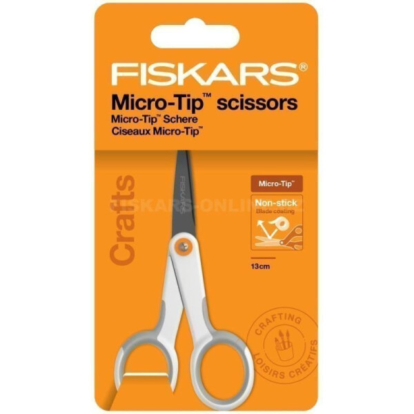 Fiskars Nůžky Non-stick Micro-tip 13 cm, softgrip