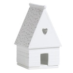 Räder Porcelánový svícen Gingerbread House Heart, bílá barva, porcelán