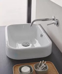 DURAVIT - Happy D.2 Umyvadlo na desku, 600x400 mm, bez otvoru pro baterii, s WonderGliss, alpská bílá 23146000001