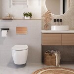 REA/S - Podomítkový WC systém K011A-Q + tlačítka T Brush Copper/Rose Gold KPL-E0053