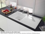 VILLEROY & BOCH - Keramický dřez Architectura 50 White alpin nástavný 860 x 510 bez excentru 335001R1HL1