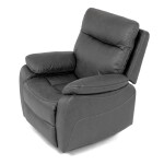 TV a relaxační křeslo s elektrickým ovládáním, potah šedá látka v dekoru vintage, 1 motor 240V