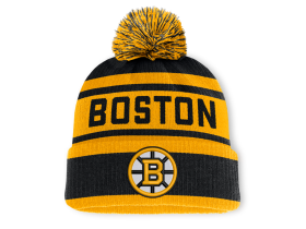 Fanatics Zimní čepice Boston Bruins NHL Fundamental Cuffed Knit with Pom