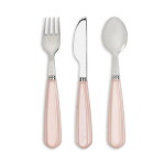 Konges Sløjd Dětský příbor Cherry Blush, růžová barva, kov, plast