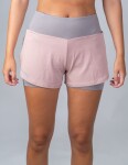 Běžecké šortky SALMING Essential 2-in Shorts DustyPink/Grey Velikost textilu: