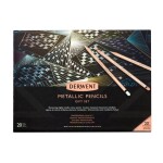 Derwent, 2305598, Derwent metallic pencils, gift set, dárková sada metalických pastelek, 20 ks