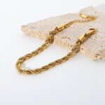 ELENYS Milano Chain – pozlacený náramek 18K žluté zlato Délka náramku: 17,5 + 5 cm / max. 22,5 cm