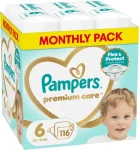 Pampers Premium Care 116 ks / Pleny / Velikost 6 (13-18 kg)