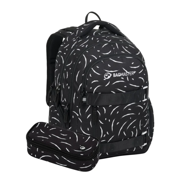 Bagmaster NOMAD 25 A studentský set – černo-bílý Černá 30 l 191809