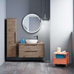 Kielle - Idolio Vysoká skříňka závěsná 155x35x35 cm, herkules 50224013