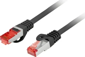 Lanberg CAT6 S/FTP 1m černá / Patch kabel / LSZH / 250 MHz (PCF6-10CU-0100-BK)