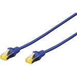 Digitus DK-1644-A-070/B RJ45 síťové kabely, propojovací kabely CAT 6A S/FTP 7.00 m modrá bez halogenů, kroucené páry , s ochranou, samozhášecí 1 ks