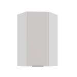 Horní rohová skříňka Como 60x60 GN-108 1F (45°) Barva korpusu: Bílá, Barva dvířek: Kašmír