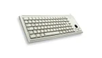 CHERRY G84-4420LUBEU-0 šedá / Klávesnice s trackballem / drátová / USB / US layout (G84-4420LUBEU-0)