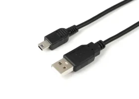 MicroConnect kabel USB2.0 A (M) - miniUSB B (M) 5m černá / 480Mbit/s (USBAMB55)