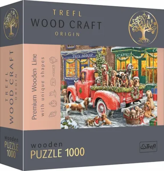 Trefl Wood Craft Origin - Puzzle - Santovi malí pomocníci