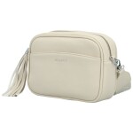 Stylová dámská koženková crossbody MaxFly Rozana, krémová