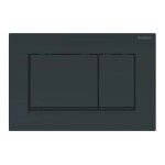 GEBERIT - Duofix Set předstěnové instalace, klozetu Gaia a sedátka softclose, tlačítko Sigma20, černá lesk/černá mat SANI11CA5136B