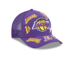 New Era Pánská kšiltovka Los Angeles Lakers NBA 9FORTY M-Crown A-Frame Trucker All Over