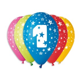 Gemar Balloons Latexový balonek číslo 1 30 cm