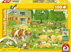 SCHMIDT Puzzle Zvířecí rodinky ze statku