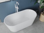 MEXEN/S - Luna vana volně stojící 170 x 80, bílá, sifon a přepad bílá 52031708000-20
