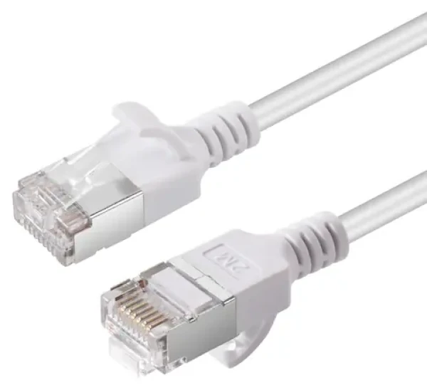 MicroConnect CAT6A U-FTP SLIM 10m bílá / Patch kabel / LSZH (V-FTP6A10W-SLIM)