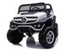 Mamido Dětské elektrické autíčko Mercedes Unimog 4x4 bílé