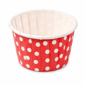 Dortisimo Košíčky na muffiny pevné červené s bílými puntíky 5 x 4 cm (100 ks)