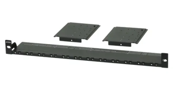 Aten Montážní sada do racku černá / Montážní sada / 1U / Šířka 482,4 mm (VE-RMK1U)