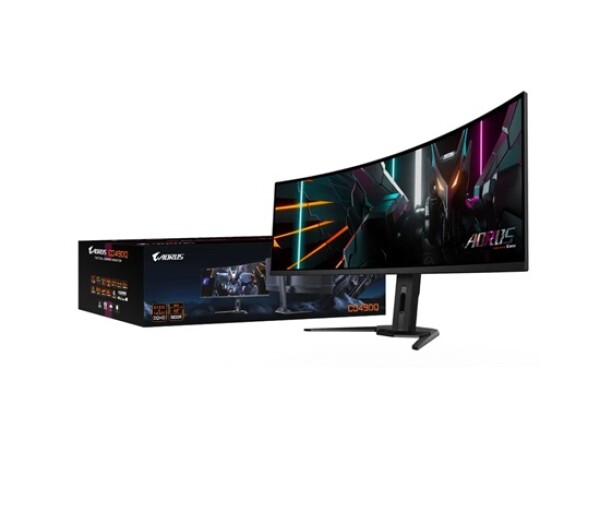 GIGABYTE LCD - 49" Gaming monitor AORUS CO49DQ, OLED, 5120x1440 DQHD 32:9, 144Hz, 1.5M:1, 250cd/m2, 0.03ms, 2xHDMI, 1xDP EDF_1541113