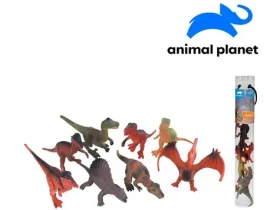 Mojo Animal Planet 07553 - Zvířátka v tubě -dinosauři, 7 - 11 cm, mobilní aplikace pro zobrazení zvířátek, 8 ks