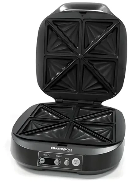Rommelsbacher ST 1800 břidlicová / Sendvičovač / 1800 W / 4 sendviče XL / 15min časovač (ST 1800)