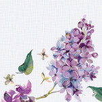 Ubrousek Sweet Butterfly Lilac Dunisoft® 12 ks, 40 cm x 40 cm Duni Ubrousek Sweet Butterfly Lilac Dunisoft® 12 ks, 40 cm x 40 cm Duni