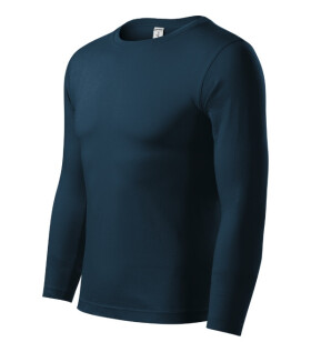 Progress LS triko unisex námořní modrá M