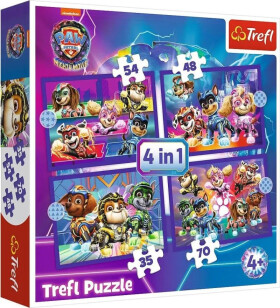 Puzzle Tlapková patrola: Hrdinové 4v1