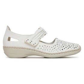 Polobotky Rieker 41399-80 Přírodní kůže (useň) - Lícová