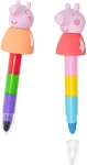 HASBRO Voskovky Prasátko Peppa / Stohovatelné / 2 ks / 3 barvy v jedné voskovce (PP715085)