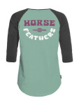 Horsefeathers OLY frosty green dámské tričko dlouhým rukávem